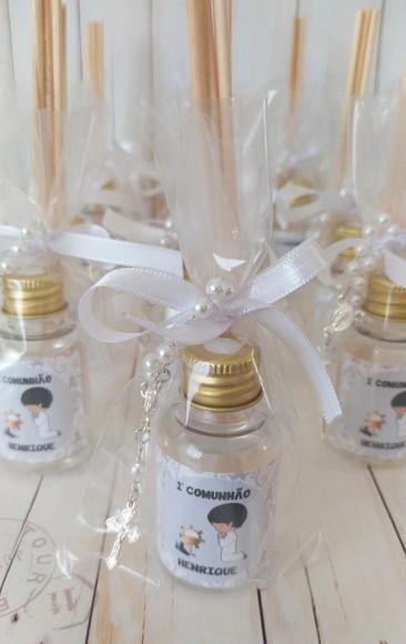 Mini Aromatizador Primeira Eucaristia com Mini Terço