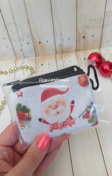 Mini Bolsinha Porta Moeda Natal Lembrancinha