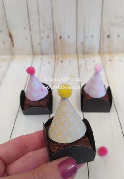 Mini Chapeuzinho para Docinhos Margarida Aniver Infantil
