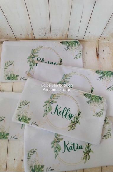 Necessaire Floral Personalizada com Nome Lembrancinha Brinde