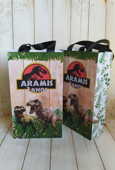 Sacolinha Personalizada Jurassic Park/dinossauro