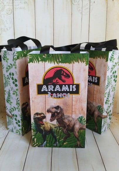 Sacolinha Personalizada Jurassic Park/dinossauro