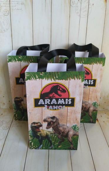 Sacolinha Personalizada Jurassic Park/dinossauro