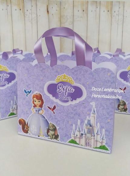 Sacolinha Personalizada Princesa Sofia Lembrancinha