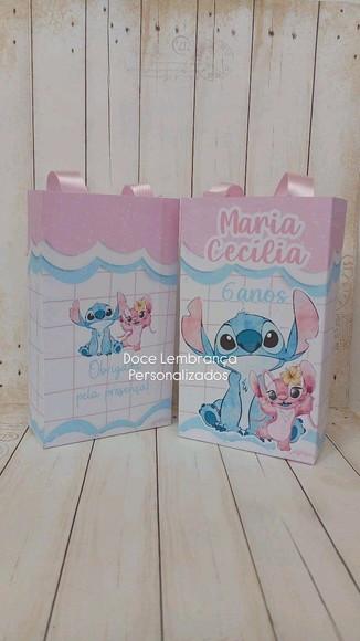 Sacolinha Personalizada Stitch Lembrancinha Aniversário
