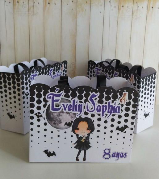 Sacolinha Personalizada Wandinha Lembrancinha