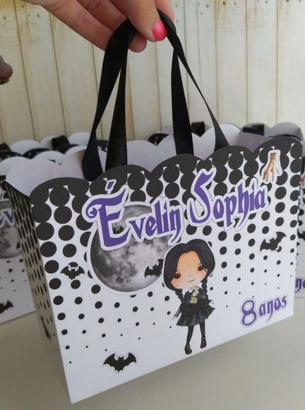 Sacolinha Personalizada Wandinha Lembrancinha