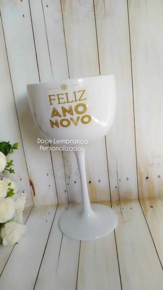 Taça de Gin Personalizada Ano Novo Festa Fim de Ano