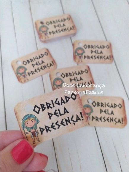 Tag Egito para Lembrancinhas Menino