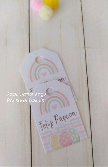 Tag de Páscoa Personalizada