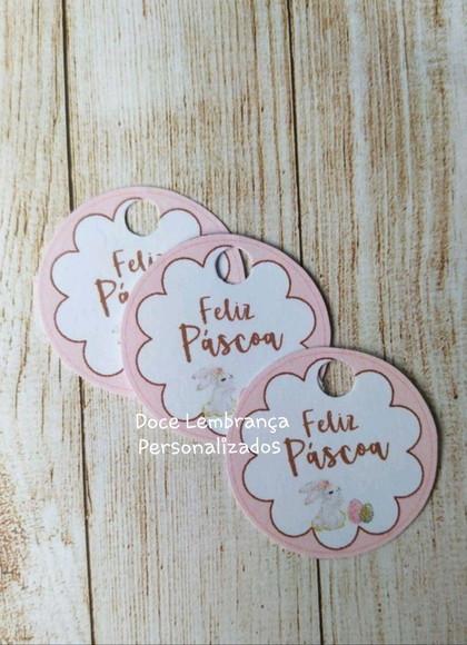 Tag Páscoa Coelhinho para Lembrancinhas