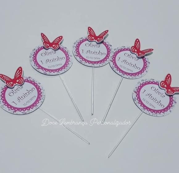 Tag/topper para Docinhos Jardim Encantado
