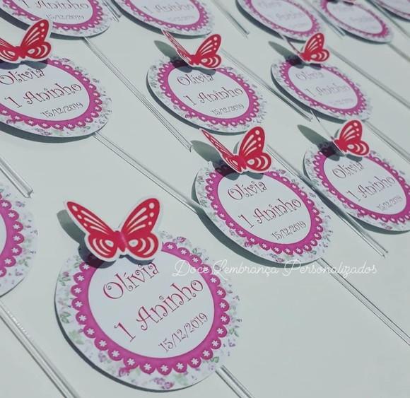 Tag/topper para Docinhos Jardim Encantado