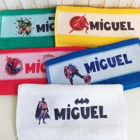 Toalhinha Escolar Vingadores/super Heróis - Kit Semaninha
