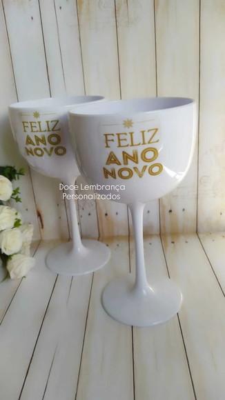 Taça de Gin Personalizada Ano Novo Festa Fim de Ano