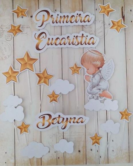 Topper de Bolo Primeira Eucaristia