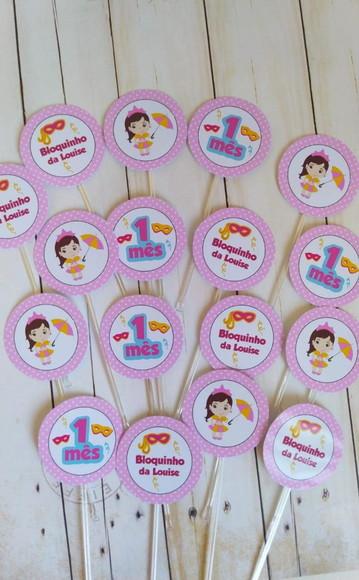 Topper Docinhos Bloquinho Carnaval 30 Unidades