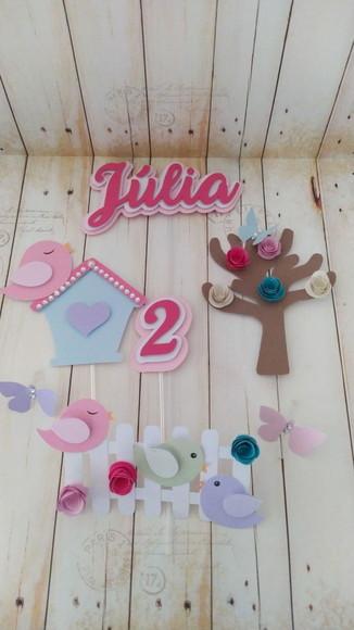 Topper Jardim Encantado 3D personalizadao
