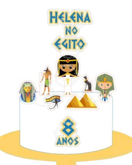 Topper para Bolo Egito