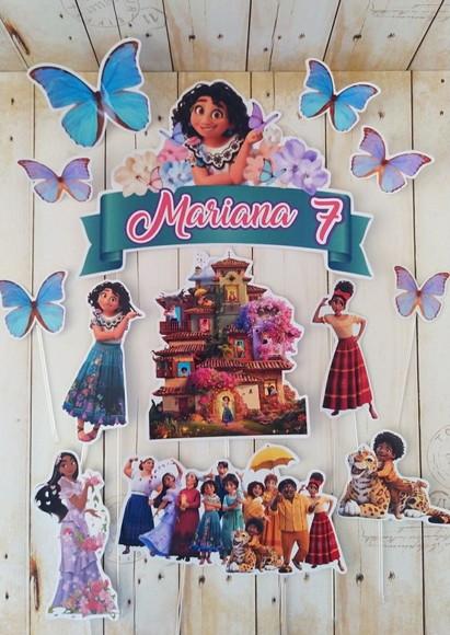 Topper para Bolo Filme Encanto Personalizado