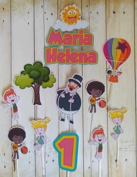 Topper para Bolo Mundo Bita Menina