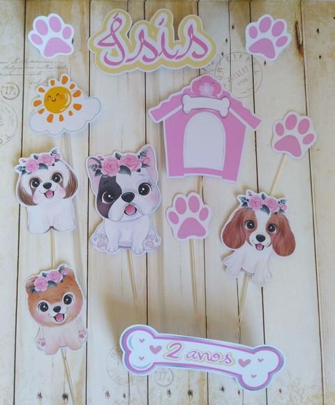 Topper para Bolo Pet Cachorrinho