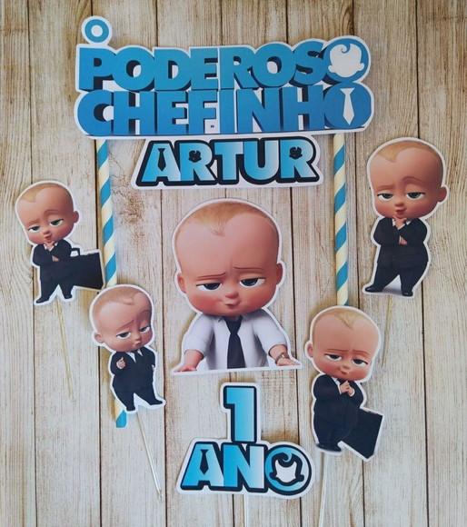 Topper para Bolo Poderoso Chefinho