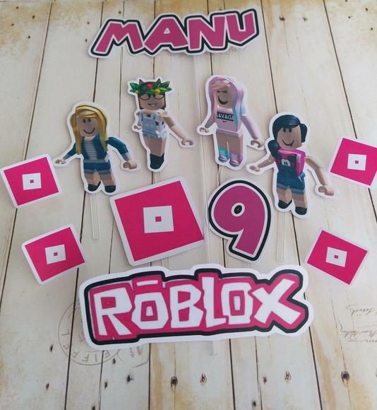 Topper para Bolo Roblox