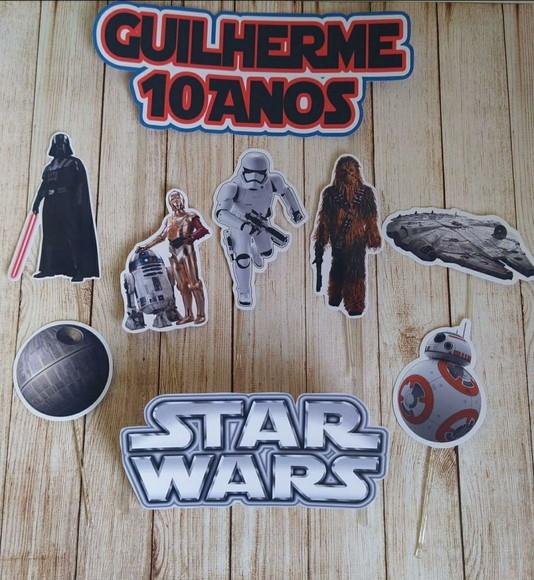 Topper para Bolo Star Wars Personalizado