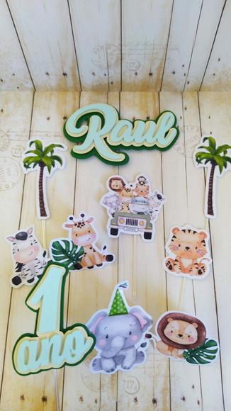 Topper para Bolo Urso Baloeiro Personalizado