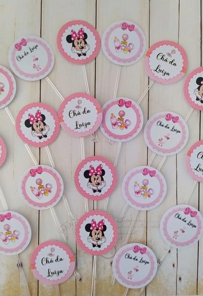 Topper para Docinhos Chá de Bebê 30 Unidades