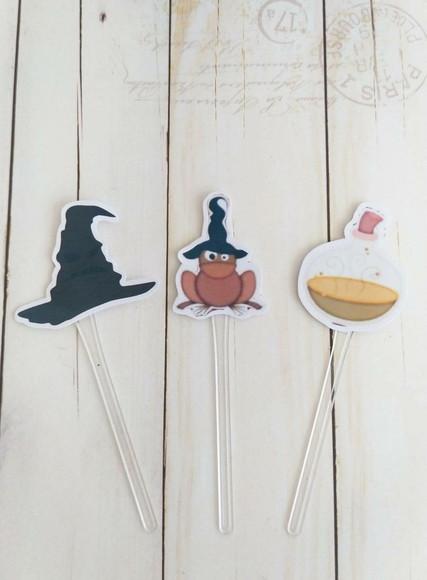 Topper para Docinhos Harry Potter 30 Unidades