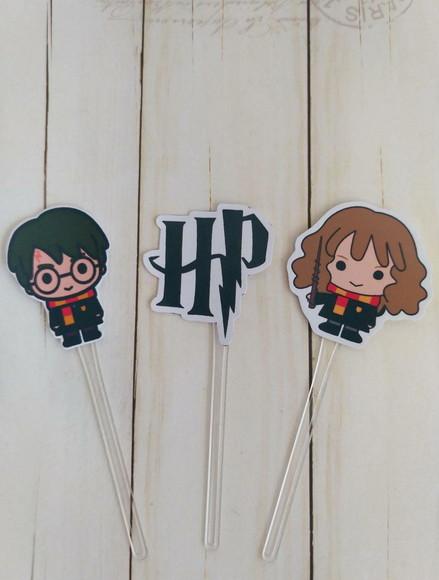 Topper para Docinhos Harry Potter 30 Unidades