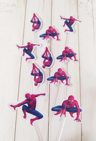 Topper para Docinhos Homem Aranha 30 Unidades