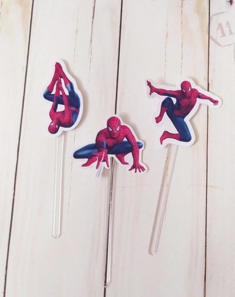 Topper para Docinhos Homem Aranha 30 Unidades