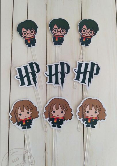 Topper para Docinhos Harry Potter 30 Unidades