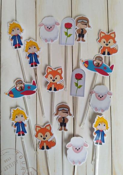 Topper para Docinhos Pequeno Príncipe 30 Unidades