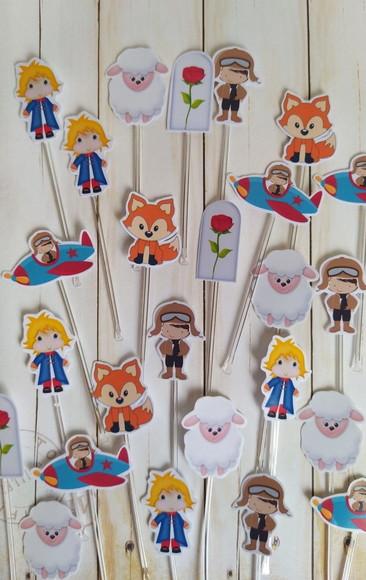Topper para Docinhos Pequeno Príncipe 30 Unidades