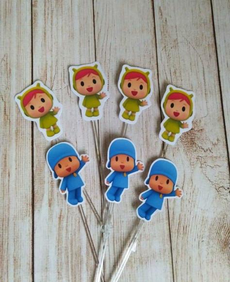 Topper para Docinhos Pocoyo 30 Unidades