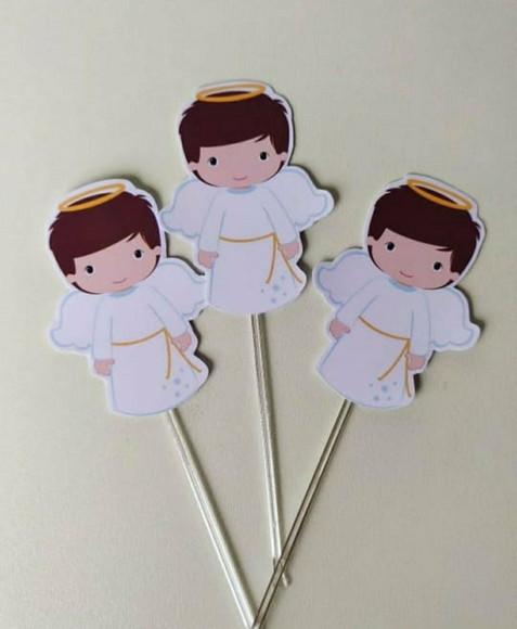 Topper para Docinhos Primeira Eucaristia/anjinho
