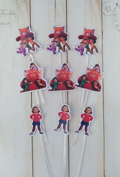 Topper para Docinhos Red Crescer É Uma Fera 30 Unid
