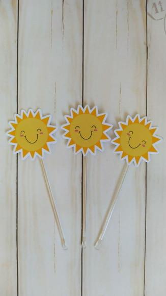 Topper para Docinhos Raio de Sol 30 Unidades