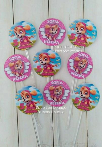 Topper para Docinhos Skye Patrulha Canina 30 Unidades