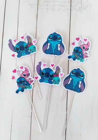 Topper para Docinhos Stitch 30 Unidades