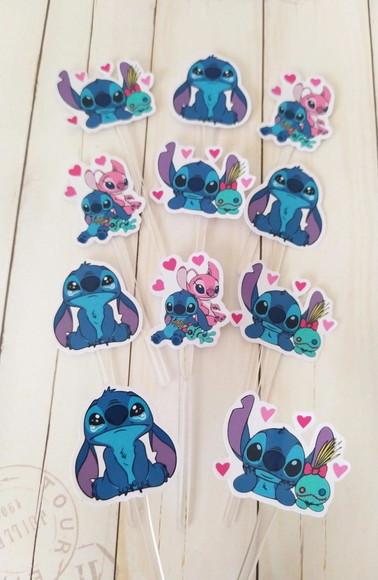 Topper para Docinhos Stitch 30 Unidades