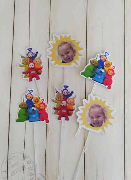 Topper para Docinhos Teletubbies Menina