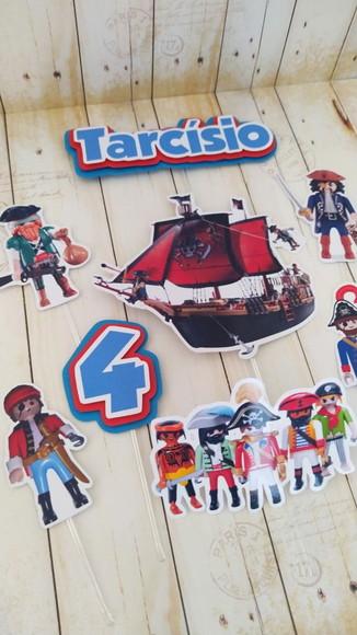 Topper Playmobil Pirata Personalizado