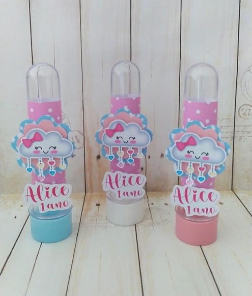 Tubetes Chuva de Amor 3d Lembrancinha aniversário, chá de bebê