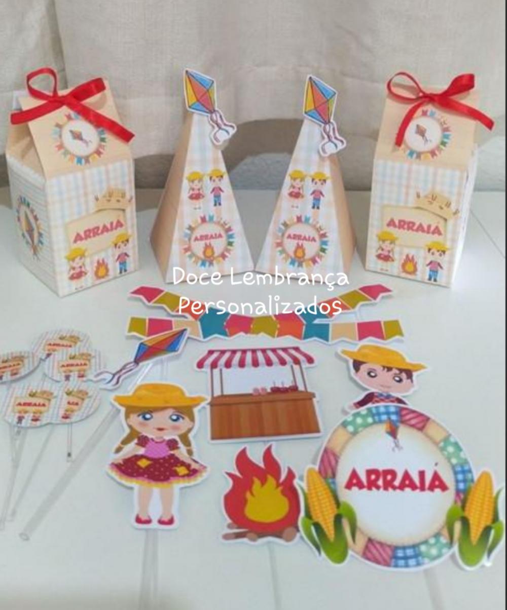 Kit Festa Junina Arraiá Menino Menina