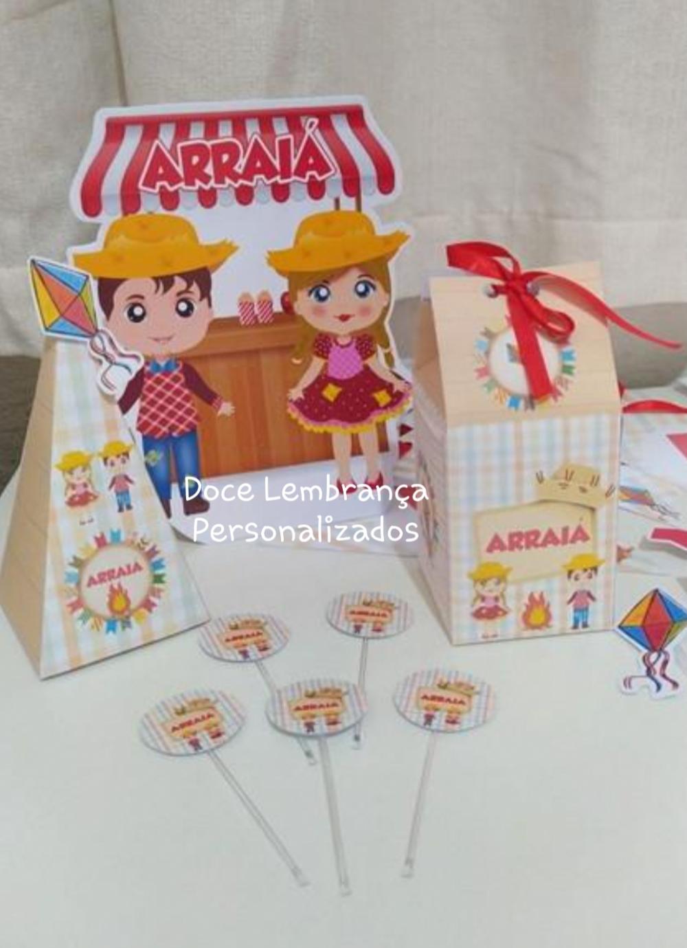 Kit Festa Junina Arraiá Menino Menina